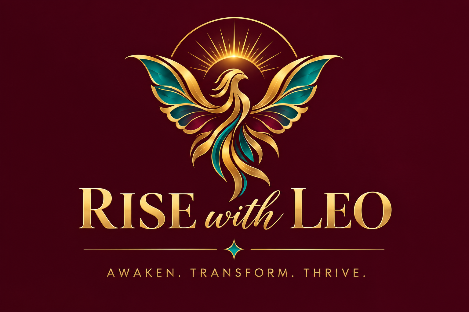 Rise with LEO phoenix logo